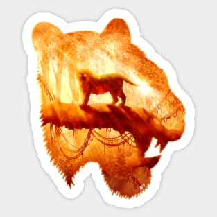 Tiger's Jungle Sticker